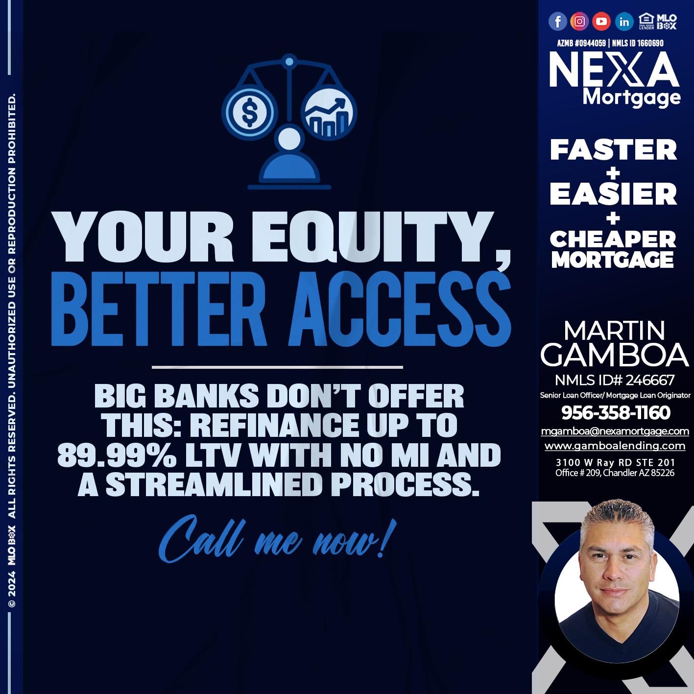 YOUR EQUITY - Martin Gamboa -Senior Loan Officer / Mortgage Loan Originator