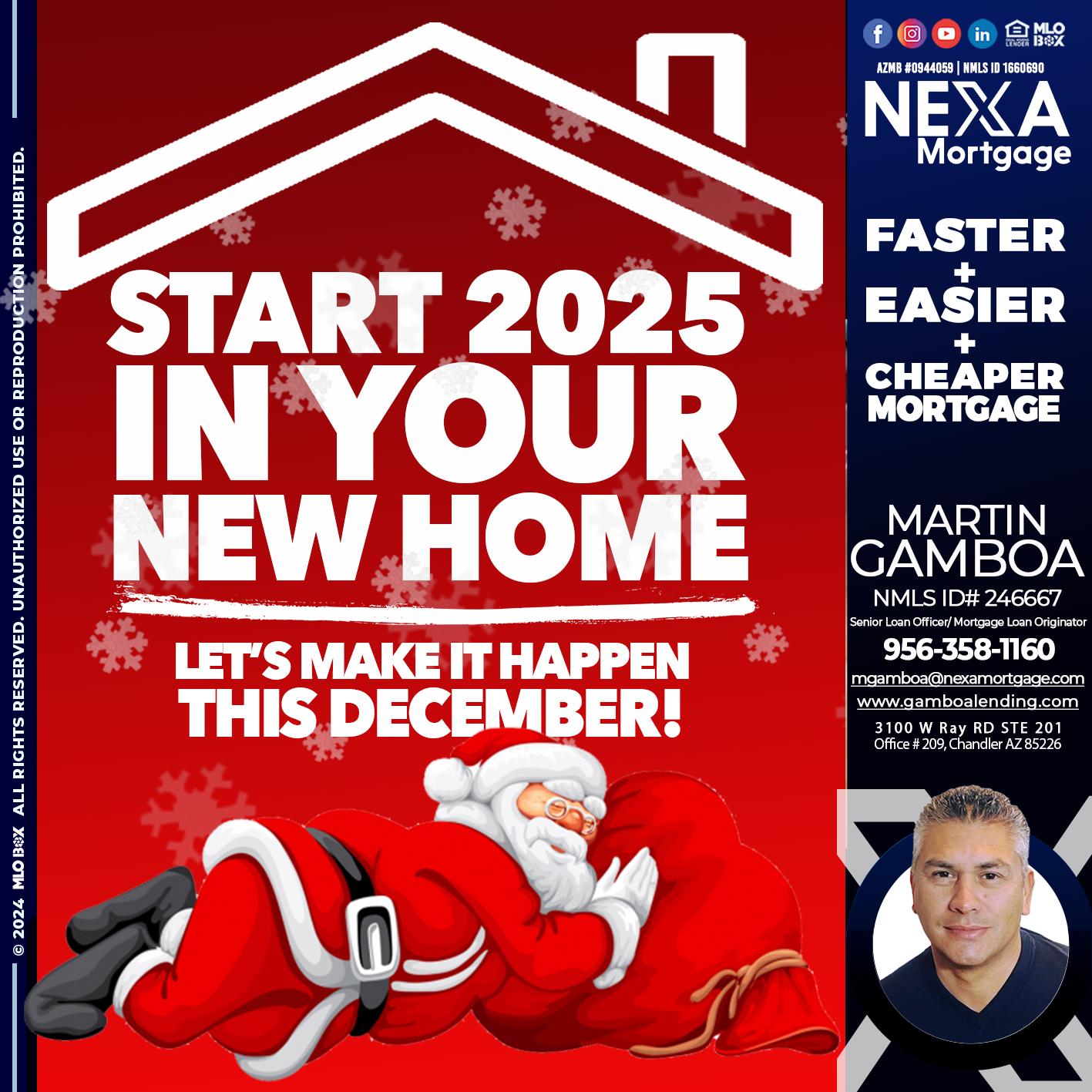 start 2025 - Martin Gamboa -Senior Loan Officer / Mortgage Loan Originator