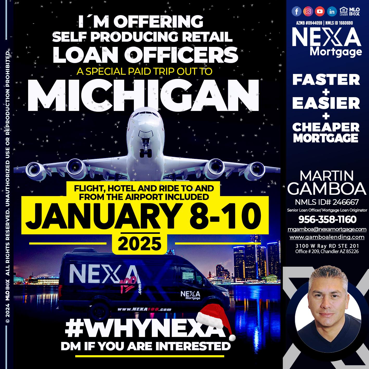 michigan trip - Martin Gamboa -Senior Loan Officer / Mortgage Loan Originator