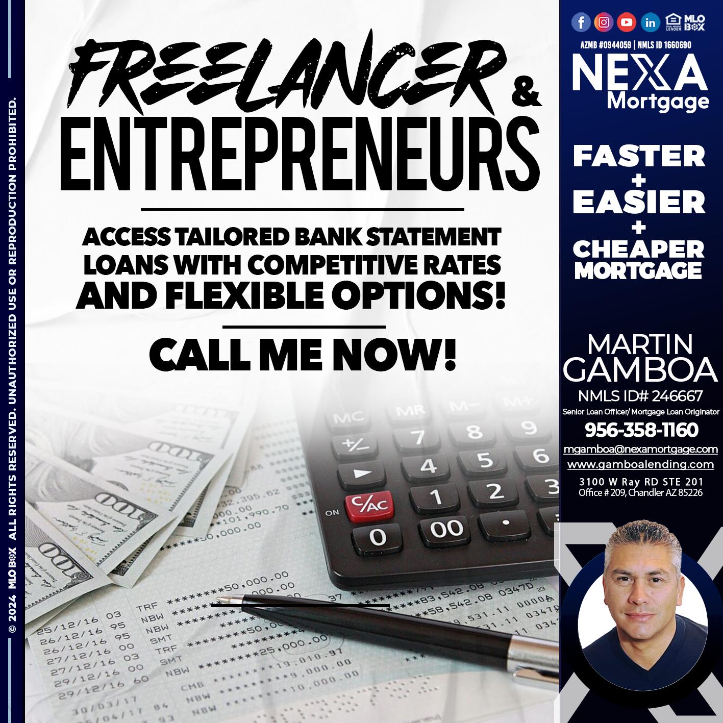 freelancer - Martin Gamboa -Senior Loan Officer / Mortgage Loan Originator