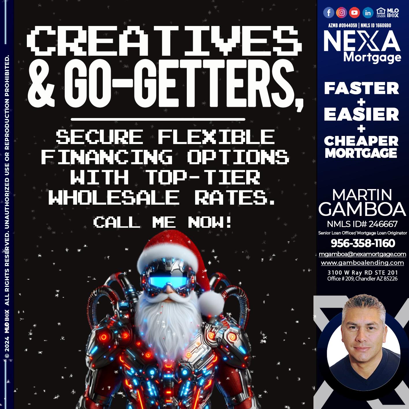 creatives and go-getters - Martin Gamboa -Senior Loan Officer / Mortgage Loan Originator