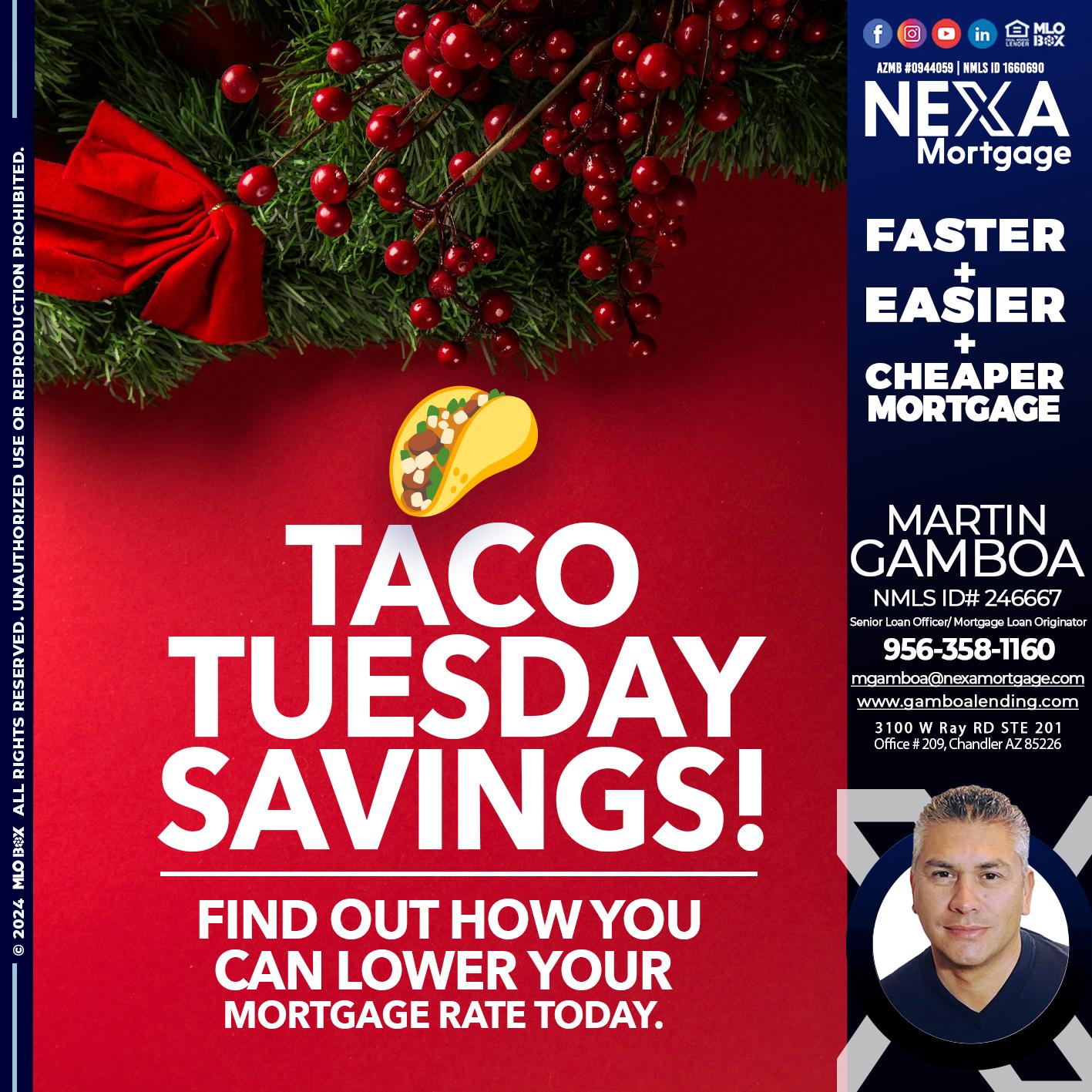 TACO TUESDAY - Martin Gamboa -Senior Loan Officer / Mortgage Loan Originator