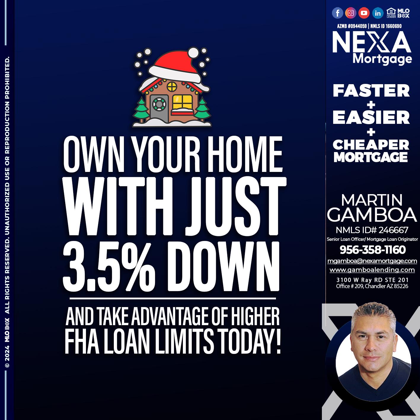 own your home - Martin Gamboa -Senior Loan Officer / Mortgage Loan Originator