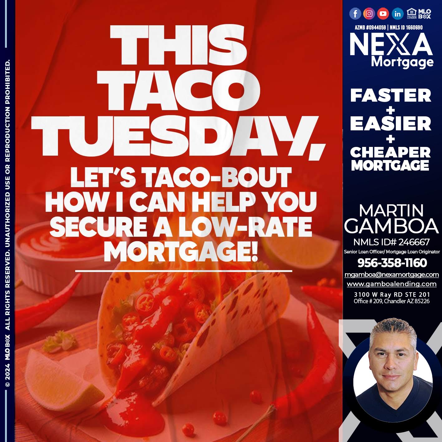 TACO TUESDAY - Martin Gamboa -Senior Loan Officer / Mortgage Loan Originator