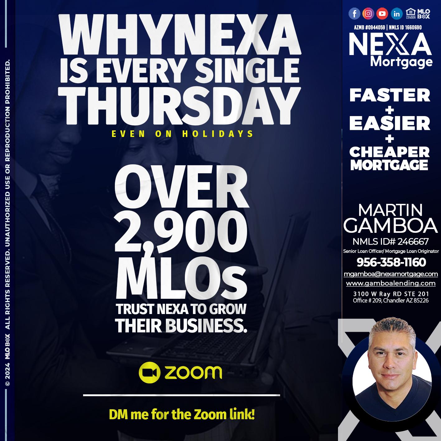 why nexa - Martin Gamboa -Senior Loan Officer / Mortgage Loan Originator