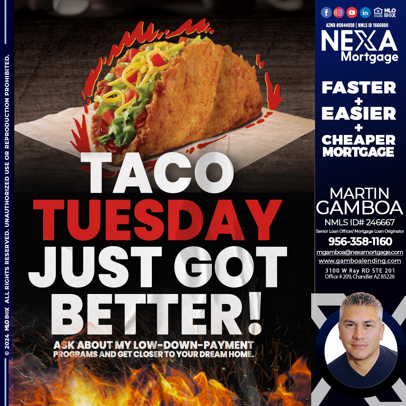 TACO TUESDAY - Martin Gamboa -Senior Loan Officer / Mortgage Loan Originator