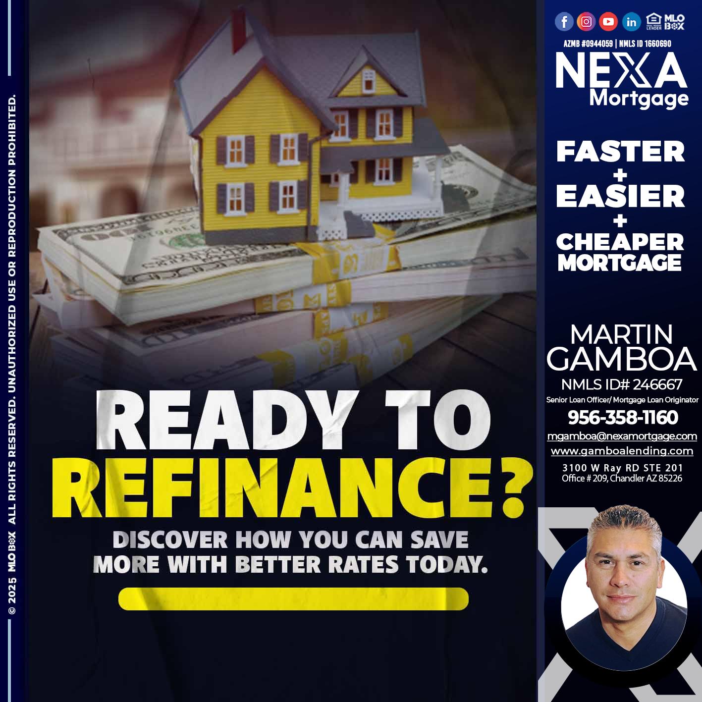 ready to refinance? - Martin Gamboa -Senior Loan Officer / Mortgage Loan Originator