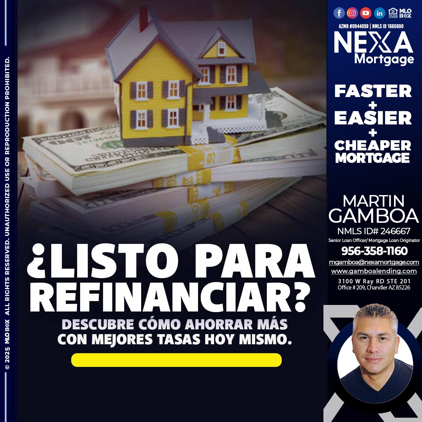 LISTO PARA REFINANCIAR? - Martin Gamboa -Senior Loan Officer / Mortgage Loan Originator