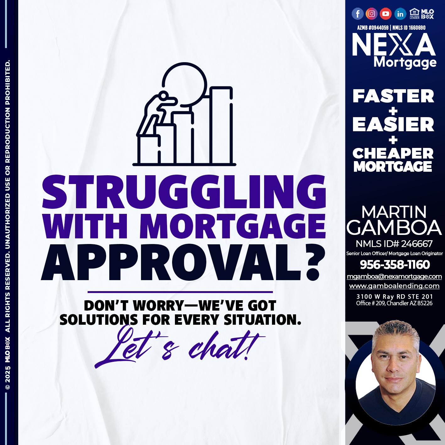 STRUGLING - Martin Gamboa -Senior Loan Officer / Mortgage Loan Originator