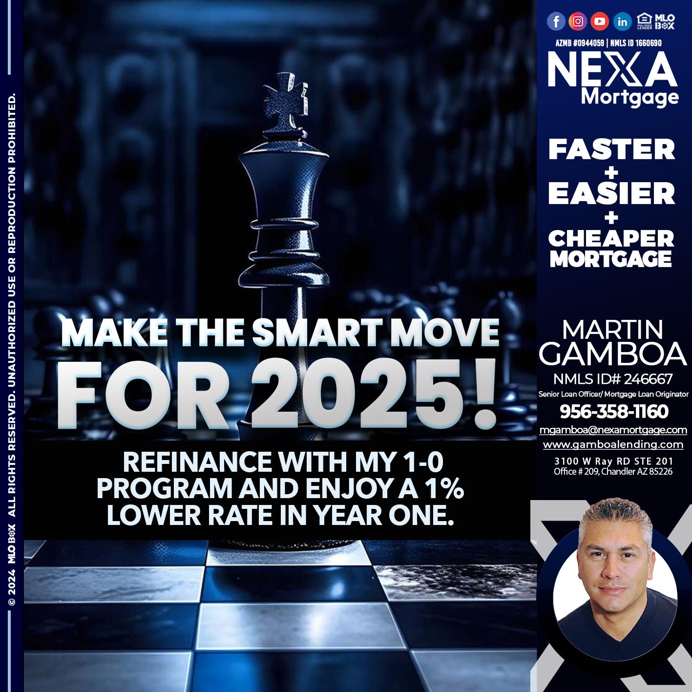 MAKE THE SMART MOVE - Martin Gamboa -Senior Loan Officer / Mortgage Loan Originator