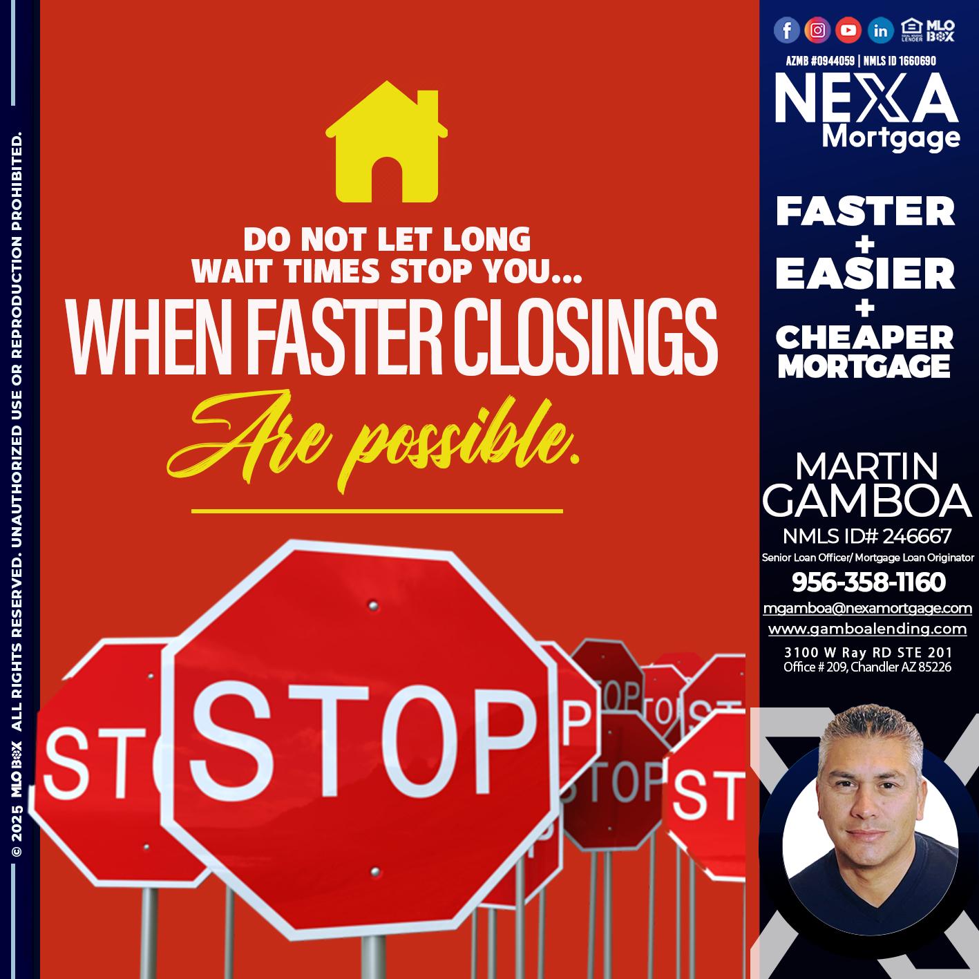 DO NOT LET - Martin Gamboa -Senior Loan Officer / Mortgage Loan Originator